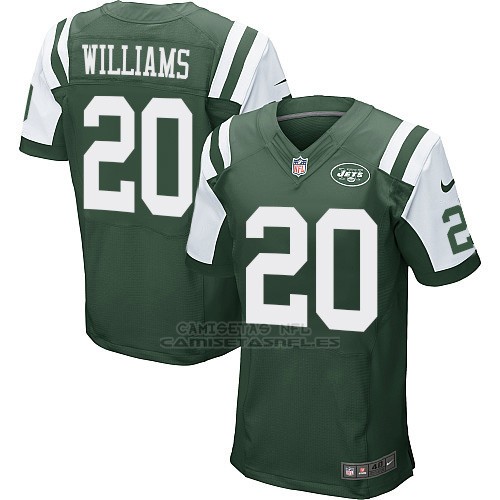 Camiseta New York Jets Williams Verde Nike Elite NFL Hombre